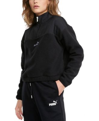 Puma Essentials Half Zip Fleece Sweatshirt Womens