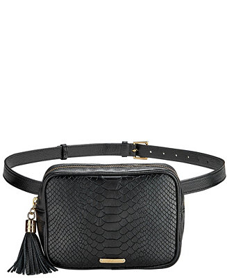 GiGi New York Women's Kylie Leather Belt Bag & Reviews - Handbags ...