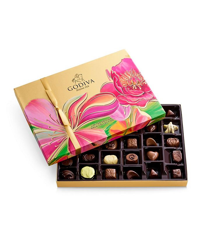 Godiva Spring Assorted Chocolate Gift Box, 36 Piece - Macy's