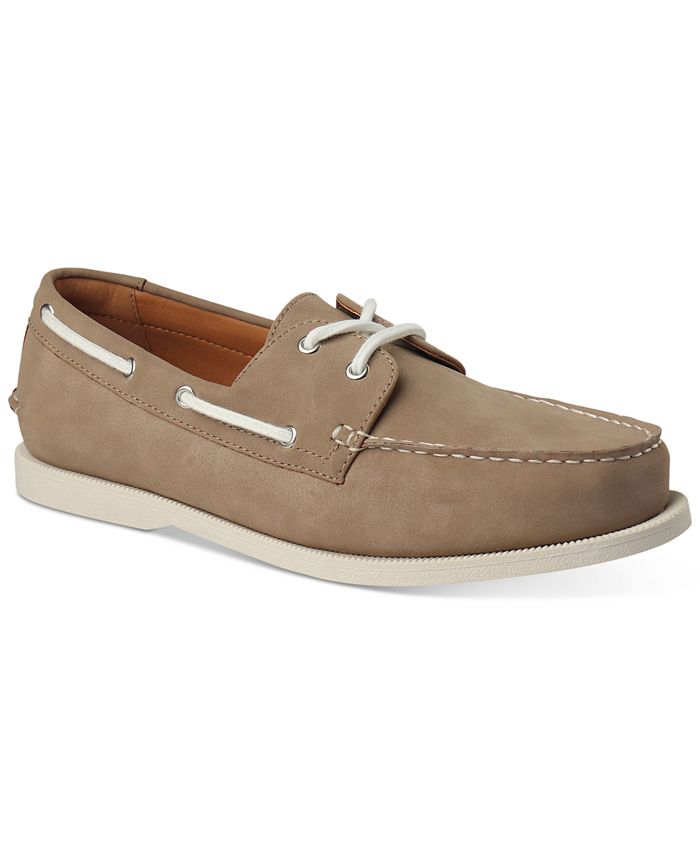 Club Room Men's Boat Shoes, Created for Macy's - Gray - Size 7