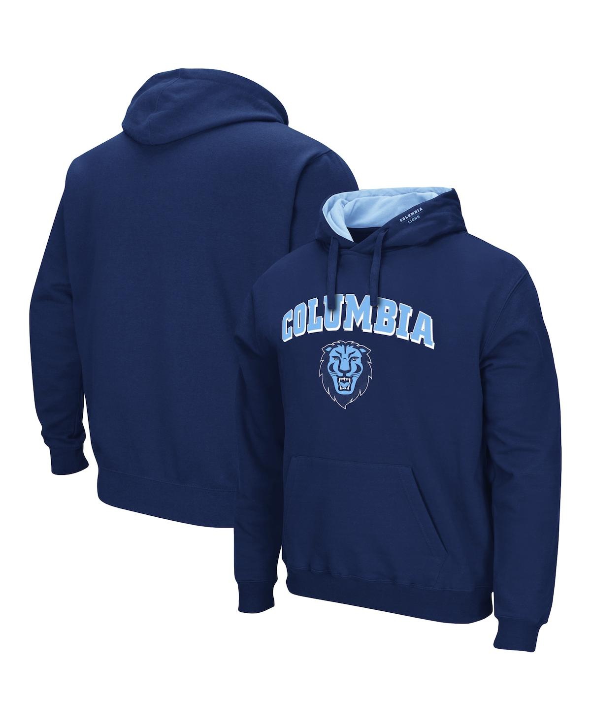 Colosseum Navy Columbia University Arch And Logo Pullover Hoodie In Navy
