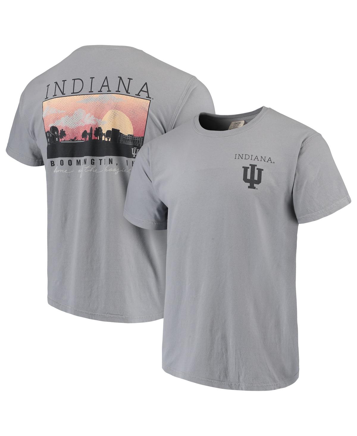 Men's Gray Indiana Hoosiers Comfort Colors Campus Scenery T-shirt - Gray
