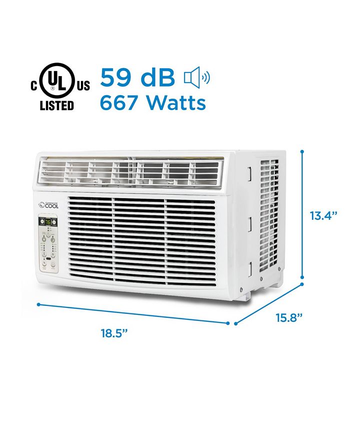 Commercial Cool 8,000 BTU Window Air Conditioner with Remote Control