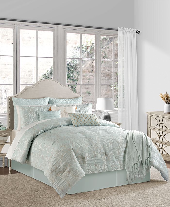 Sunham Eden Mineral 14Pc. Queen Comforter Set, Created For Macy's