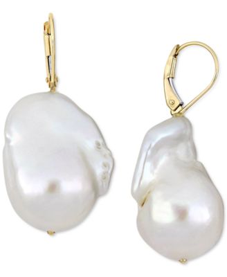 macys baroque pearl earrings