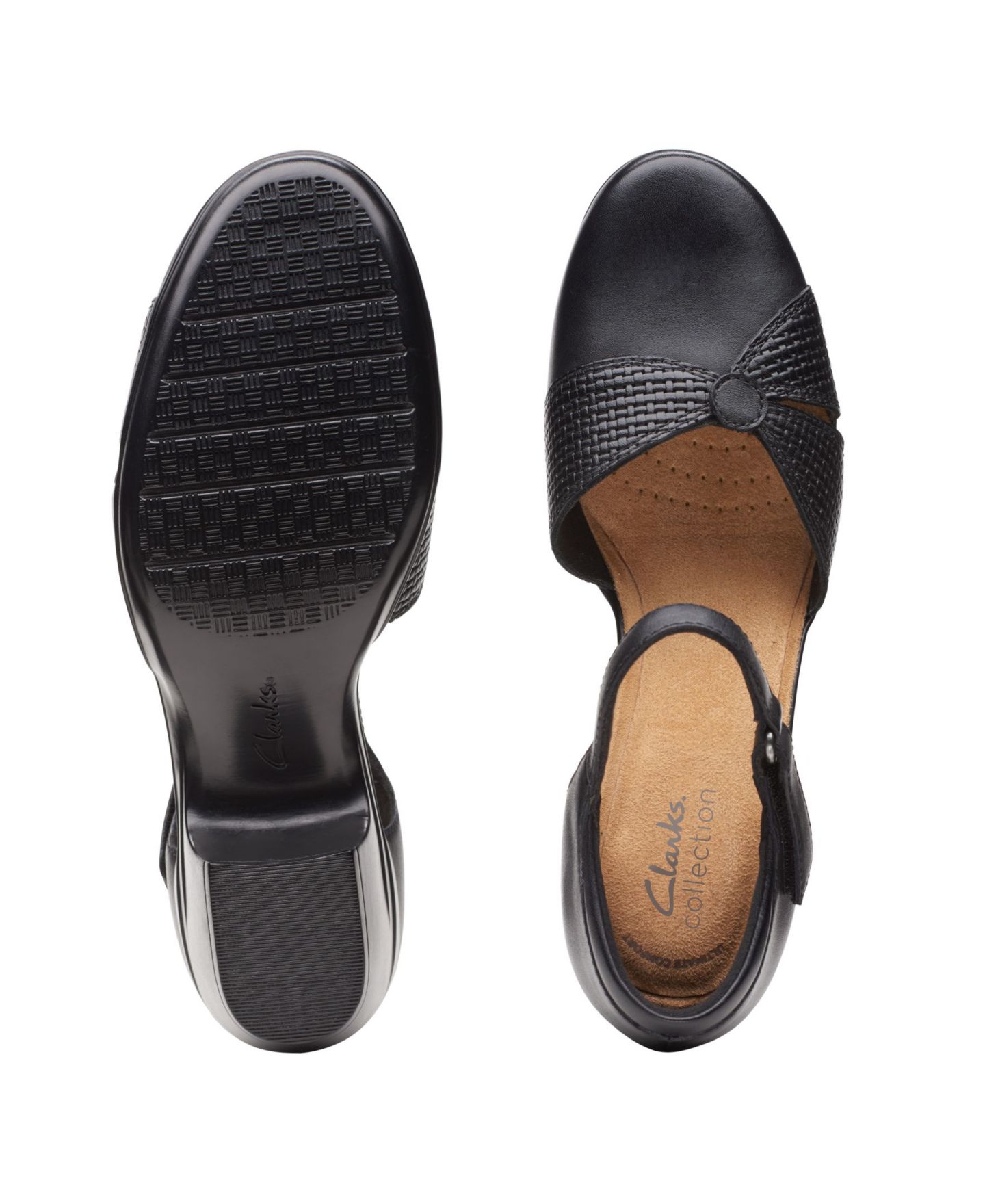 Женские сандалии Clarks Collection Emily Rae, цвет: Чёрный кожаный — фото 5