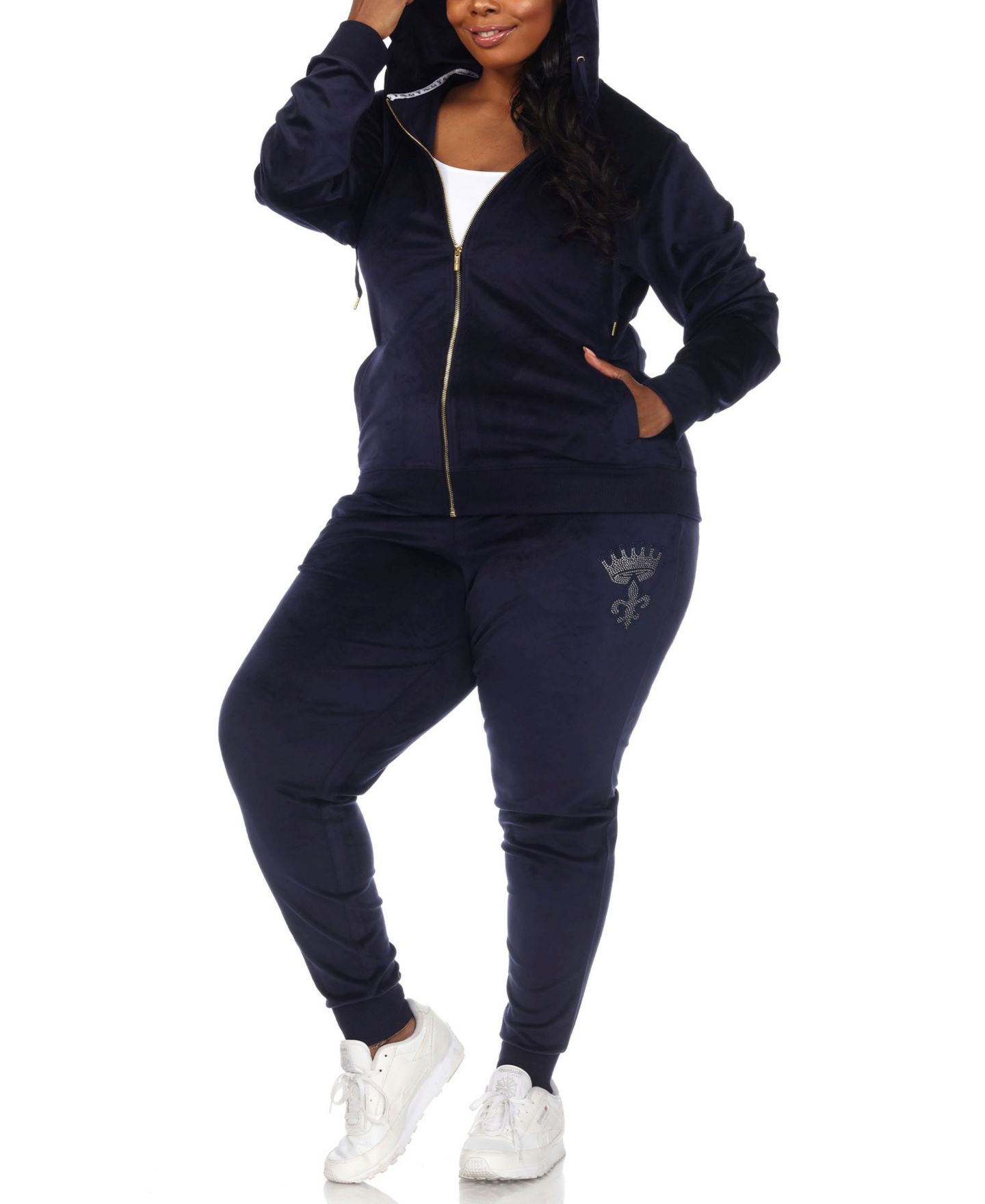 Пижамный комплект Tracksuit, 2 предмета — White Mark, цвет: Тёмно-синий — фото 2