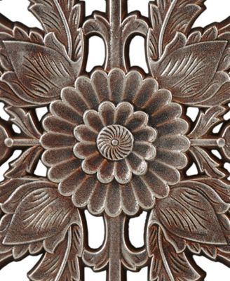 Botanical Panel Carved Wall Set, 2 Piece