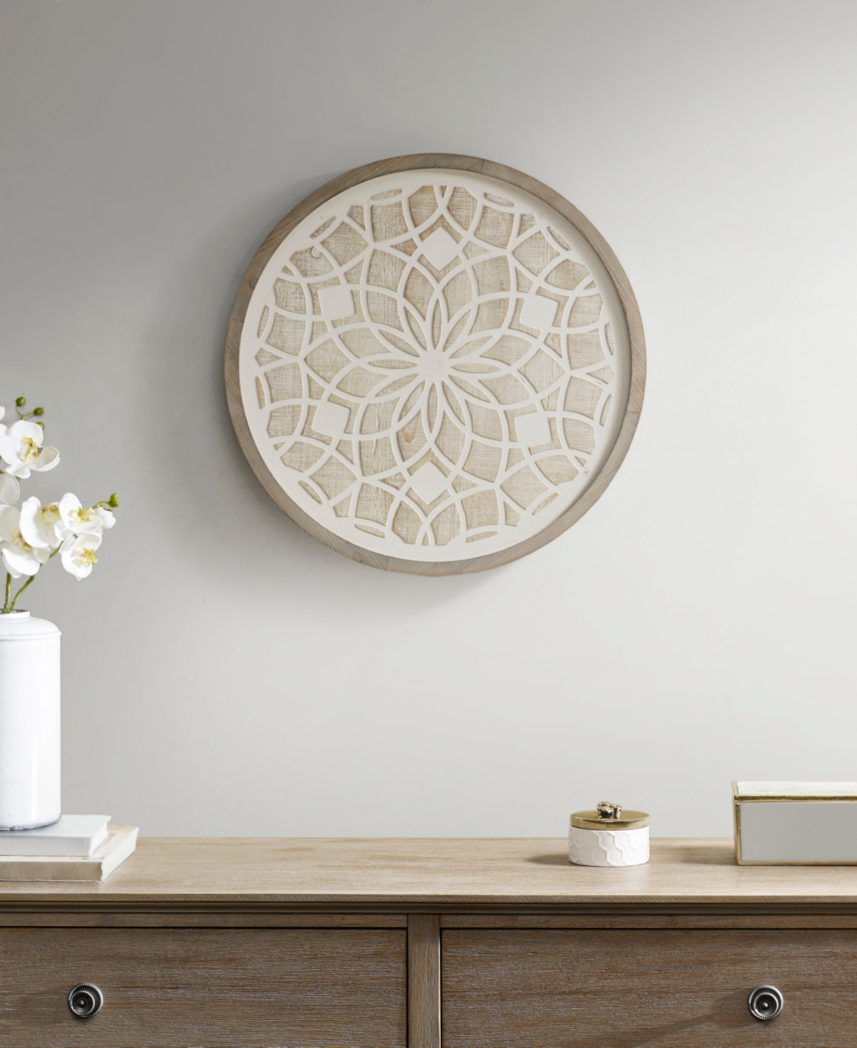 Madison Park Leah Medallion Wood Wall Decor