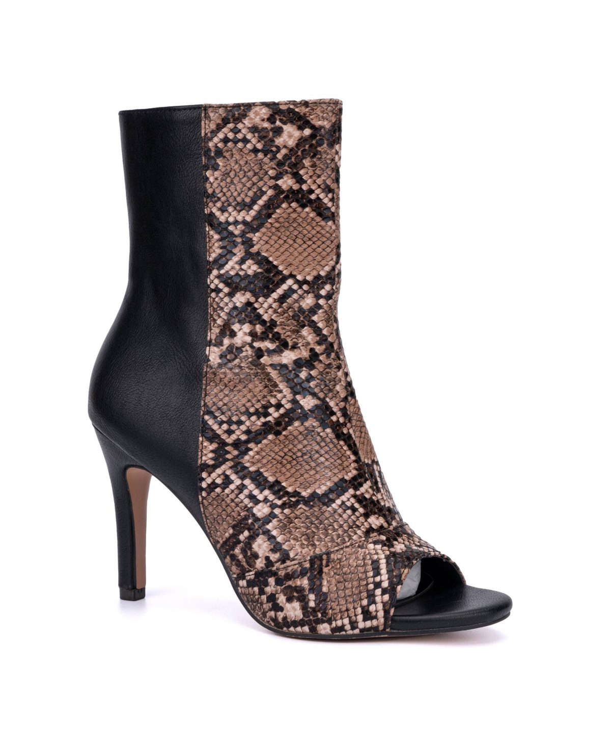 New York And Company Women's Nola Peep Toe Boots Women's Shoes In Nude