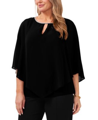 MSK - Plus Size Keyhole Top
