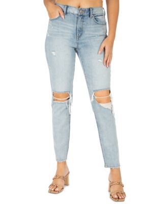 Rewash - Juniors' High-Rise Mom Jeans