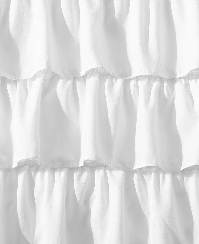 Betsey Johnson Solid Microfiber Ruffled Bedskirt, Twin - Macy's