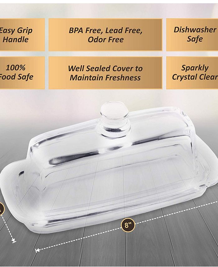 Bezrat Glass Butter Dish Macy's