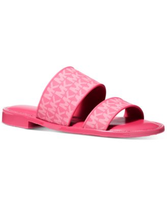 Michael kors slides womens pink online