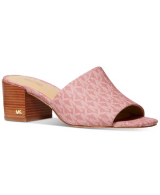 Ingrid Mid-Heel Mule Dress Sandals 