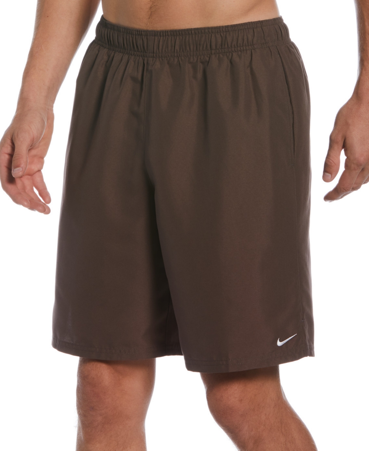 Nike Men's Big & Tall Essential Lap Dwr Solid 9" Swim Trunks In Iron Grey