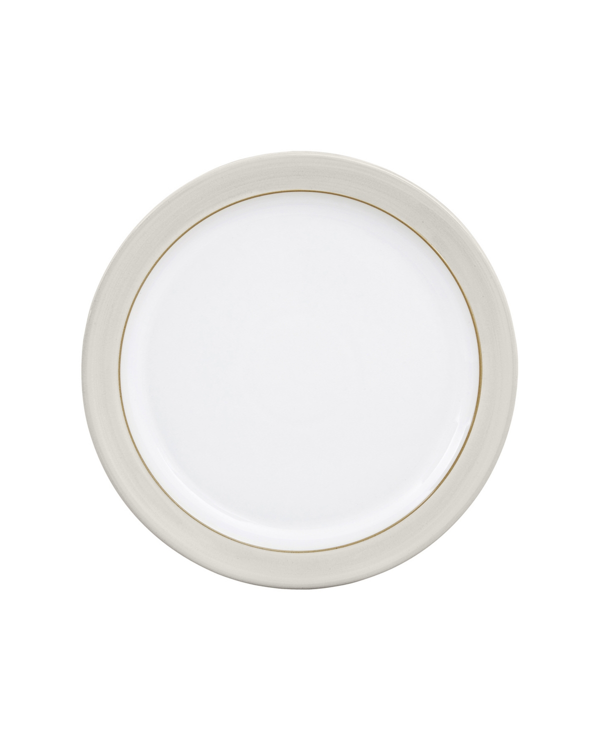 Natural Canvas Medium Plate - White/natu