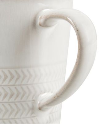 Natural Canvas Textured Large Mug