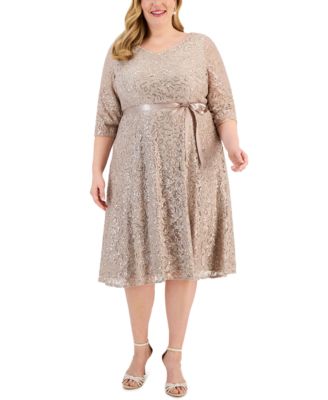 macy's alex evenings plus size