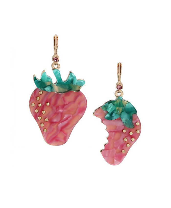 Betsey johnson strawberry new arrivals earrings
