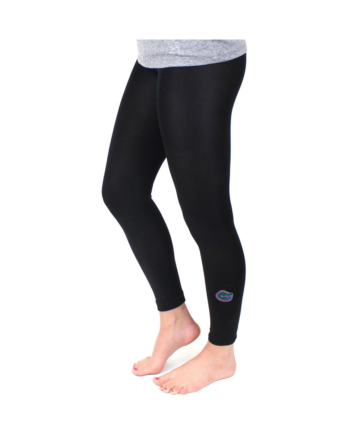 Women's ZooZatz Black Florida Gators Fleece Leggings - Black
