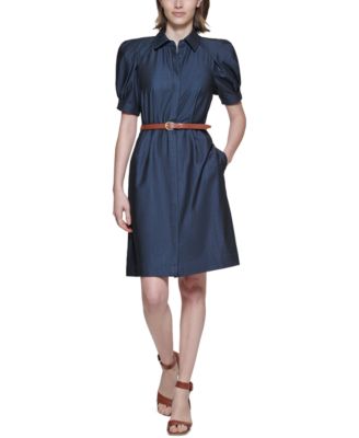 calvin klein denim dress macys