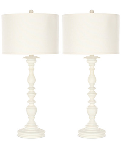 Safavieh Set of 2 Mamie Cream Candlestick Lamps