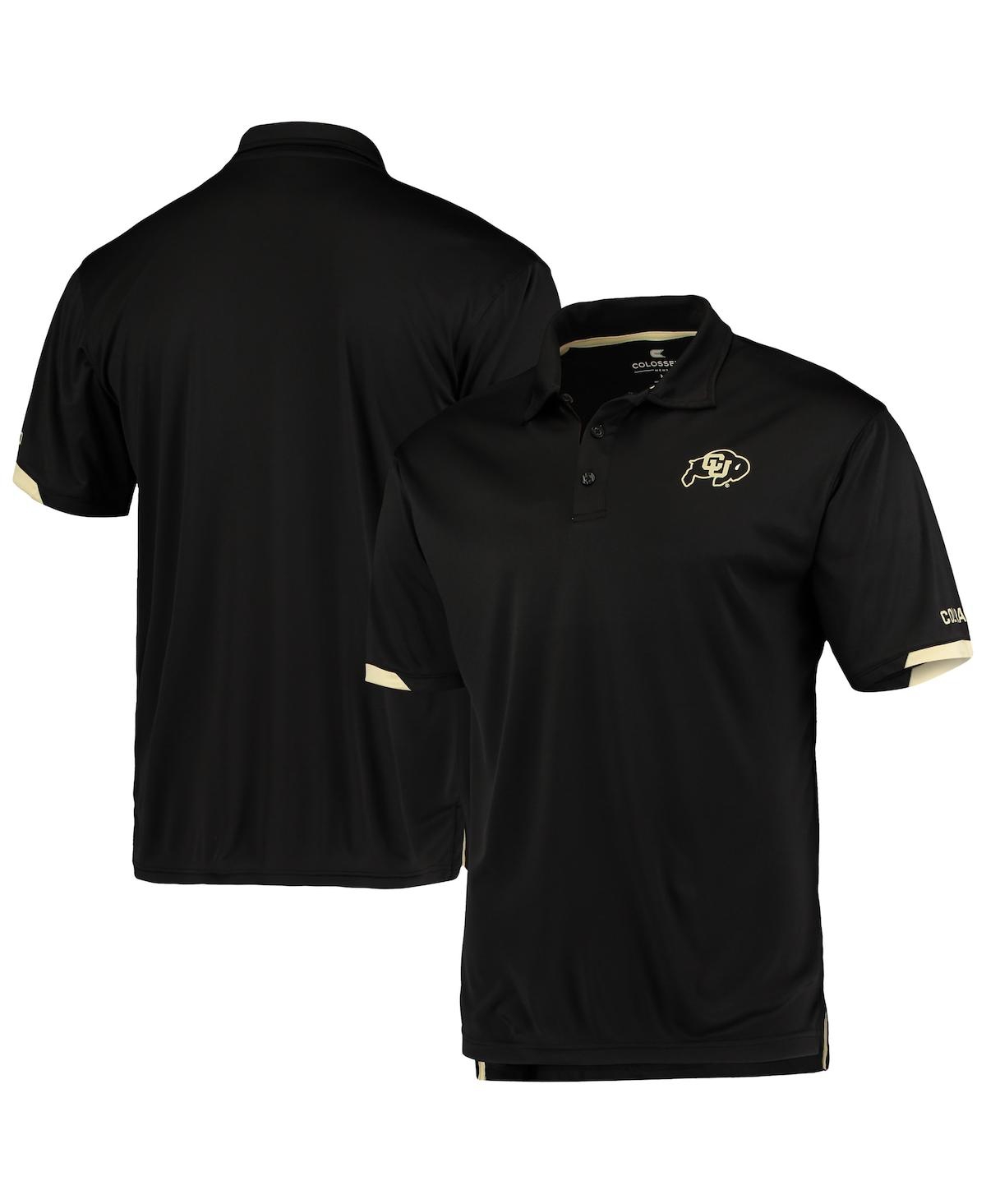 Men's Colosseum Black Colorado Buffaloes Santry Polo Shirt - Black