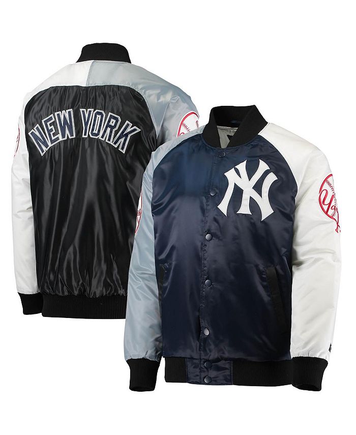 New York Yankees Mitchell & Ness Satin Full-Snap Jacket - Navy