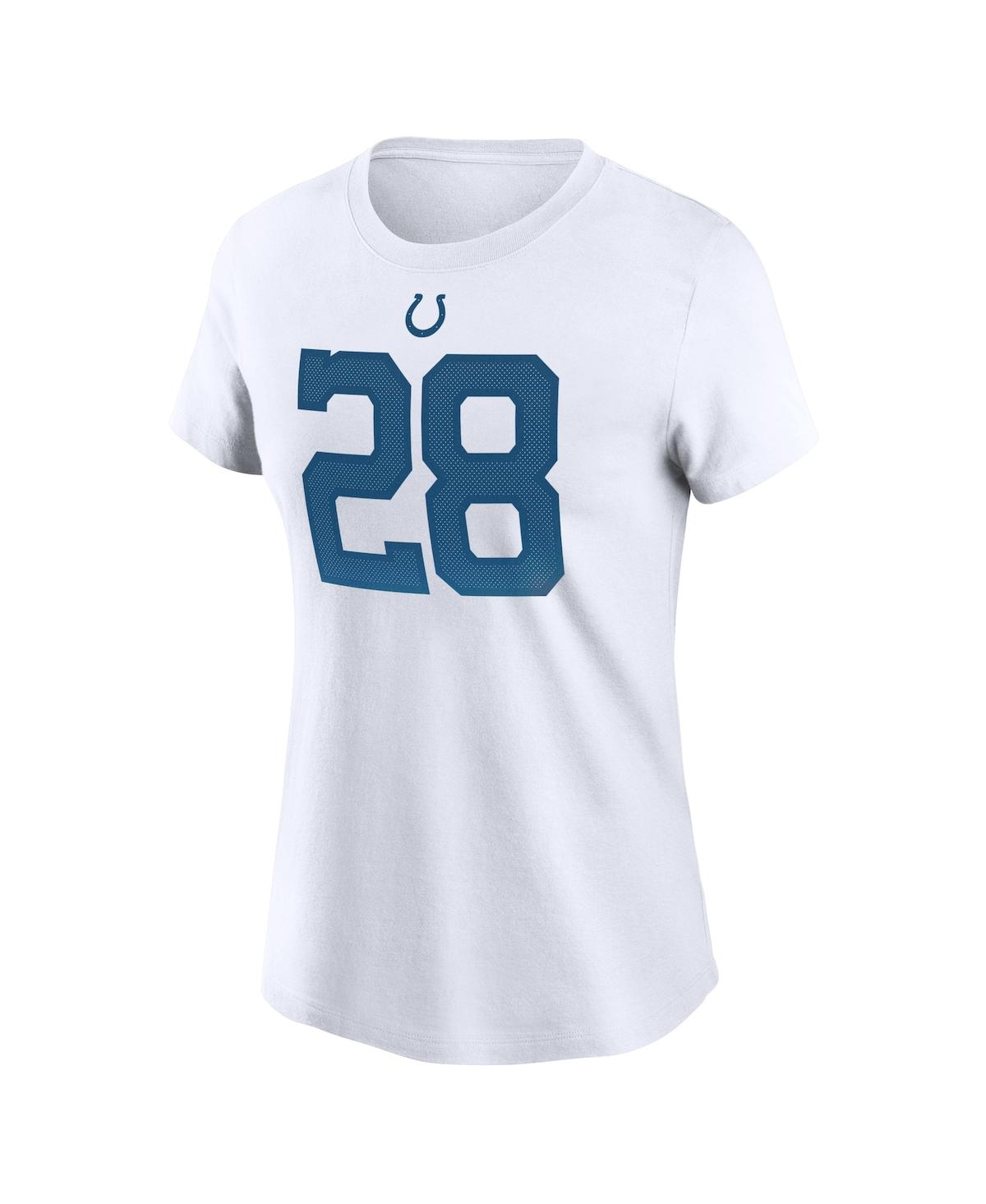 Women's Nike Jonathan TaylorIndianapolis Colts Player Name Number T-shirt - White