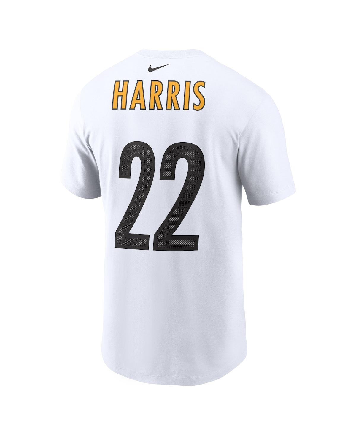 Men's Nike Najee HarrisPittsburgh Steelers Player Name Number T-shirt - White