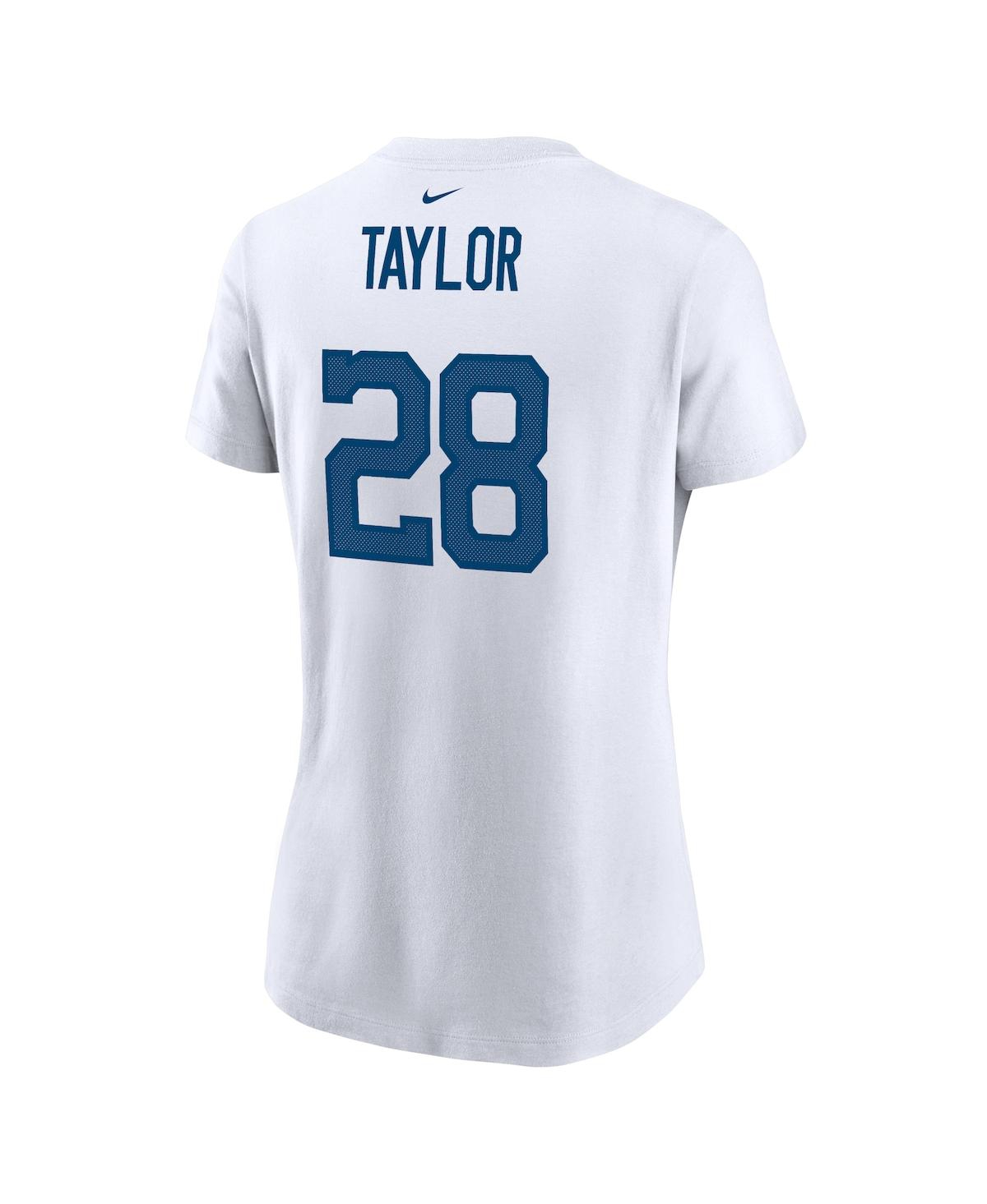Women's Nike Jonathan TaylorIndianapolis Colts Player Name Number T-shirt - White