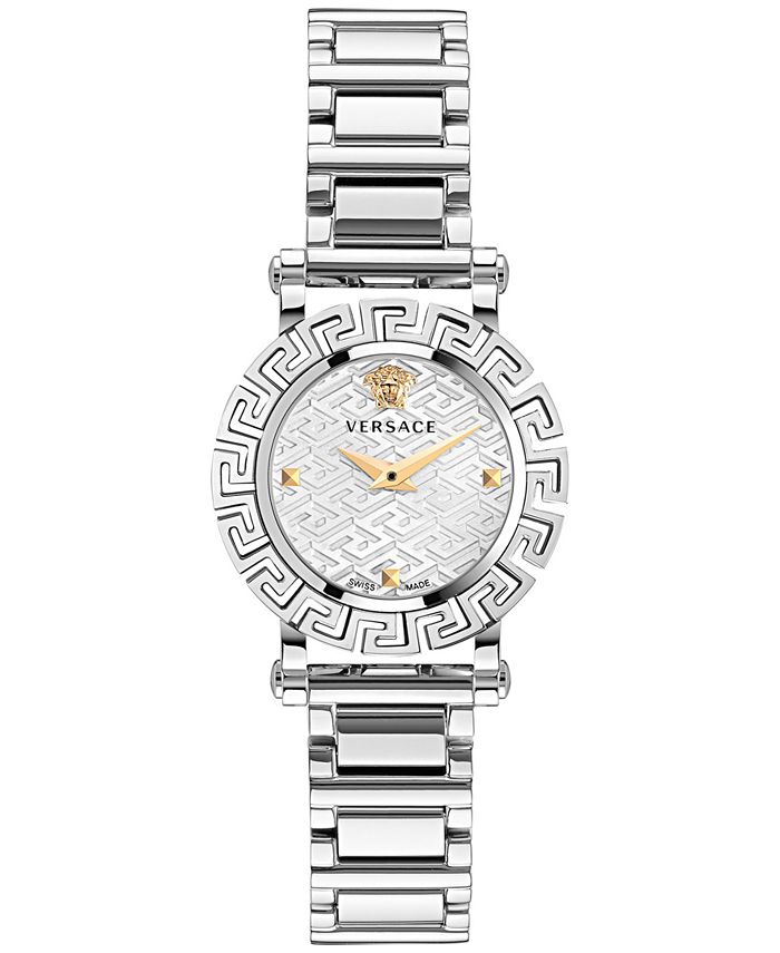 Versace Women's Swiss Greca Glam Stainless Steel Bracelet Watch 30mm ...
