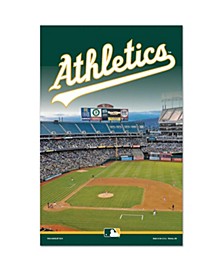 Oakland Athletics Stadium 11'' x 17'' Wood Sign