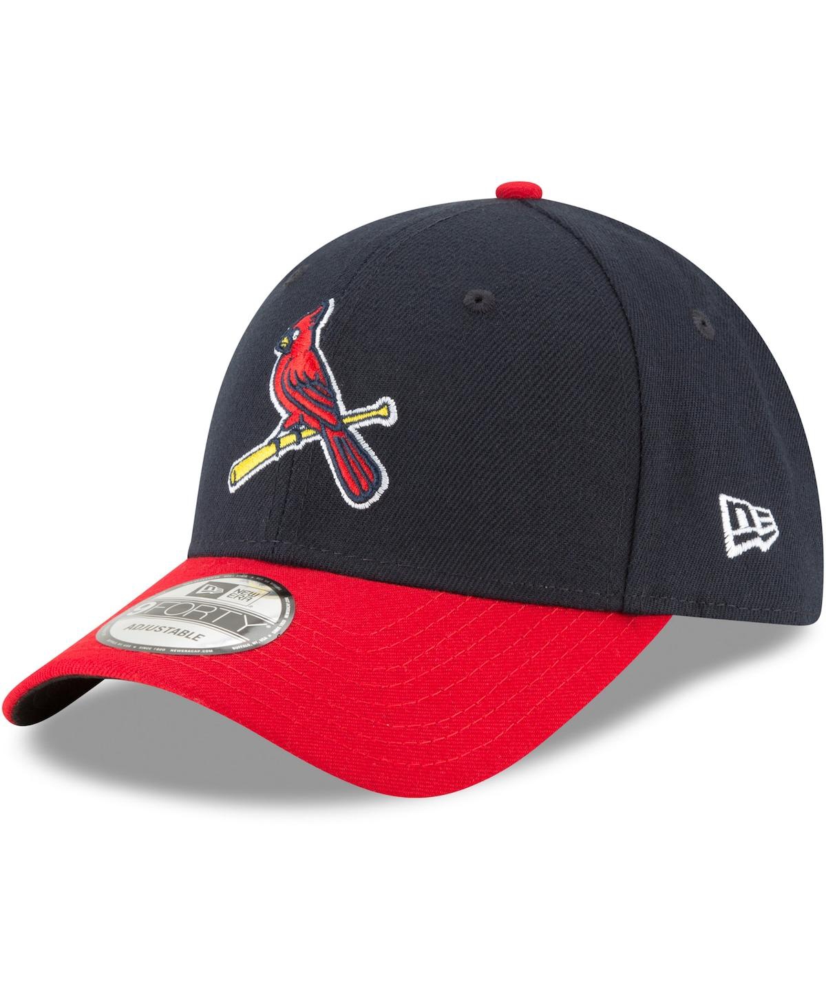 Shop New Era St. Louis Cardinals  Alternate 2 The League 9forty Adjustable Hat In Navy,red