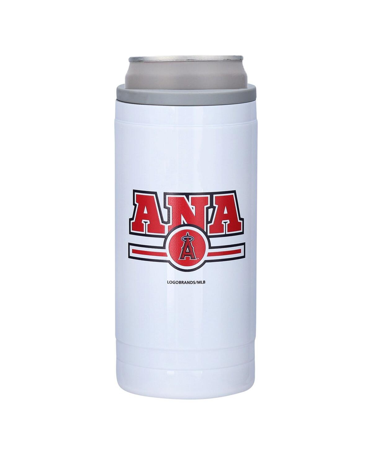 Los Angeles Angels 12 oz Letterman Slim Can Cooler - Clear