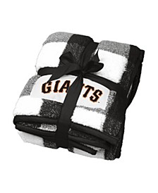 San Francisco Giants 50" x 60" Buffalo Check Frosty Fleece Blanket