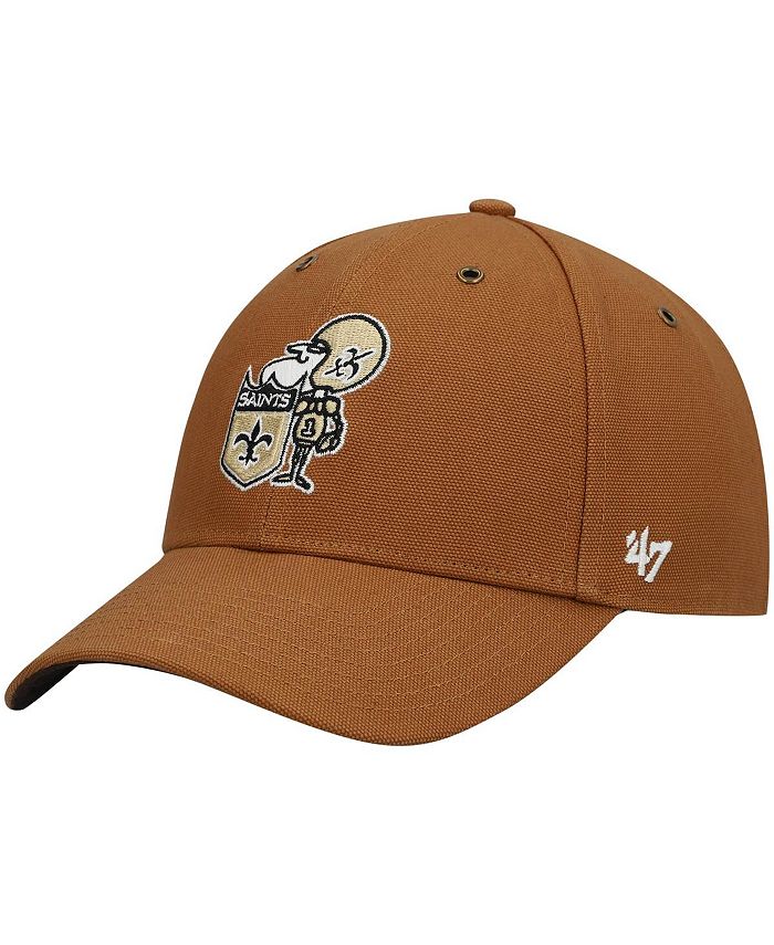 Men's Carhartt x '47 Brown New Orleans Saints Throwback MVP Adjustable Hat