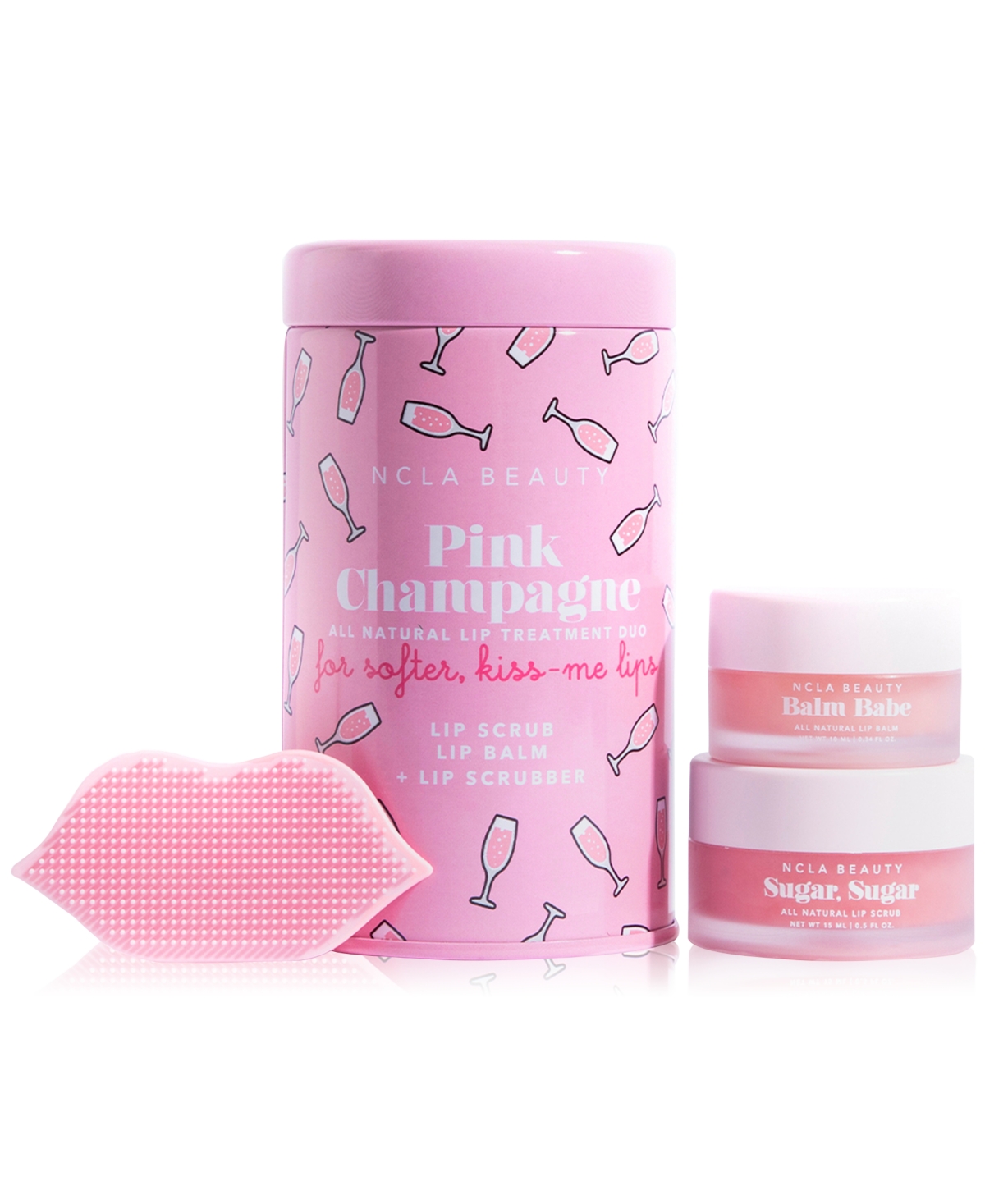 Ncla Beauty 3-pc. Pink Champagne Lip Treatment Set