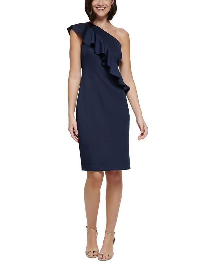 Jessica Howard OneShoulder Ruffled Dress Macy's