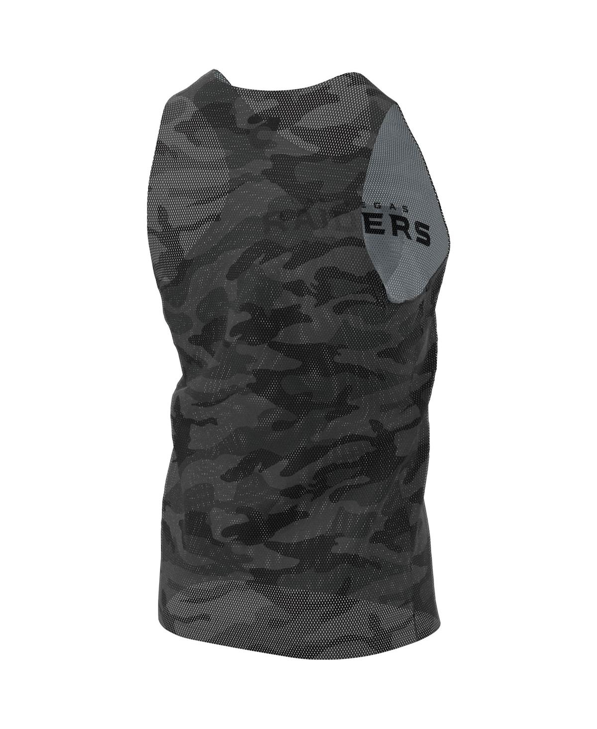 Shop Foco Men's  Black, Gray Las Vegas Raiders Reversible Mesh Tank Top In Black,gray