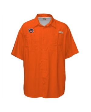 Columbia Mens Auburn Tigers Tamiami Omni-Shade Shirt