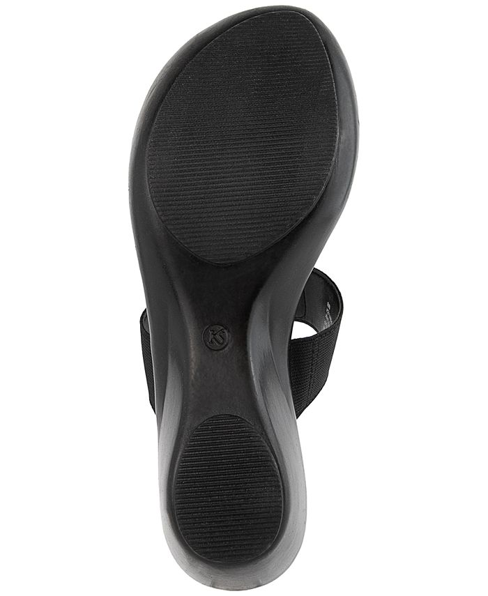 Karen Scott Pimaa Slide-On Wedge Sandals, Created for Macy's - Macy's