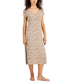 Women's Printed Short-Sleeve Nightgown, Created for Macy's
