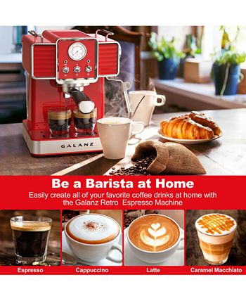 Galanz 2-in-1 Pump Espresso Machine & Single Serve Coffee Maker