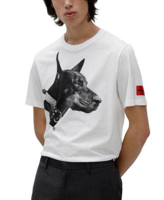 HUGO - Men's Dedigree Doberman Graphic T-Shirt