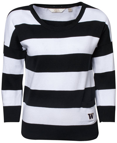 Vesi Women's Three-Quarter-Sleeve Washington Huskies Rugby Shirt