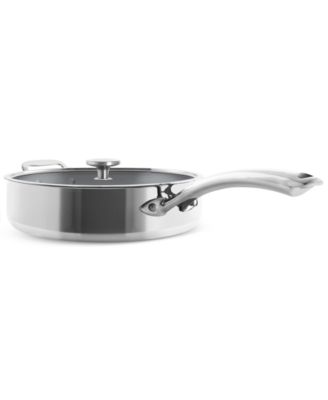 Chantal - 3.Clad Tri-Ply 5-Qt. Nonstick Saut&eacute; Skillet & Lid