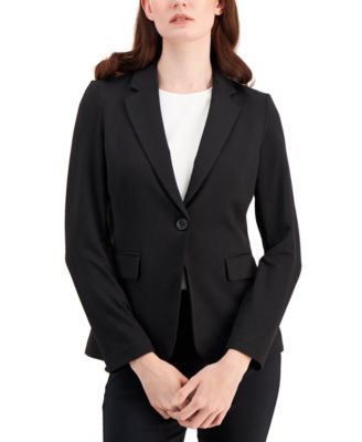 calvin klein single button blazer